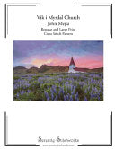 Vik i Myrdal Church Cross Stitch Pattern - John Mejia: Regular and Large Print Cross Stitch Pattern