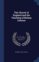 Church of England and the Teaching of Bishop Colenso
