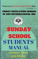 Christ Revelation Church of God Sunday School Manual: Students' Manual