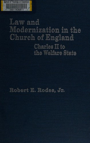 Law Modern in the Church of England: Theology