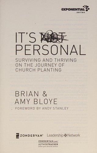 It's Personal: Surviving and Thriving on the Journey of Church Planting