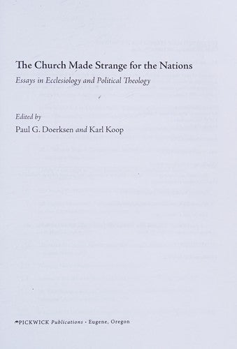 Church Made Strange for the Nations