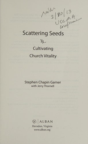 Scattering Seeds: Cultivating Church Vitality