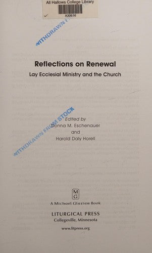 Reflections on Renewal: Lay Ecclesial Minitry and the Church