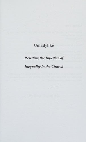 Unladylike: Resisting the Injustice of Inequality in the Church