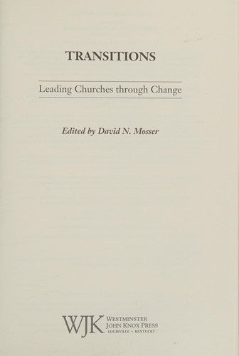 Transitions: Leading Churches through Change